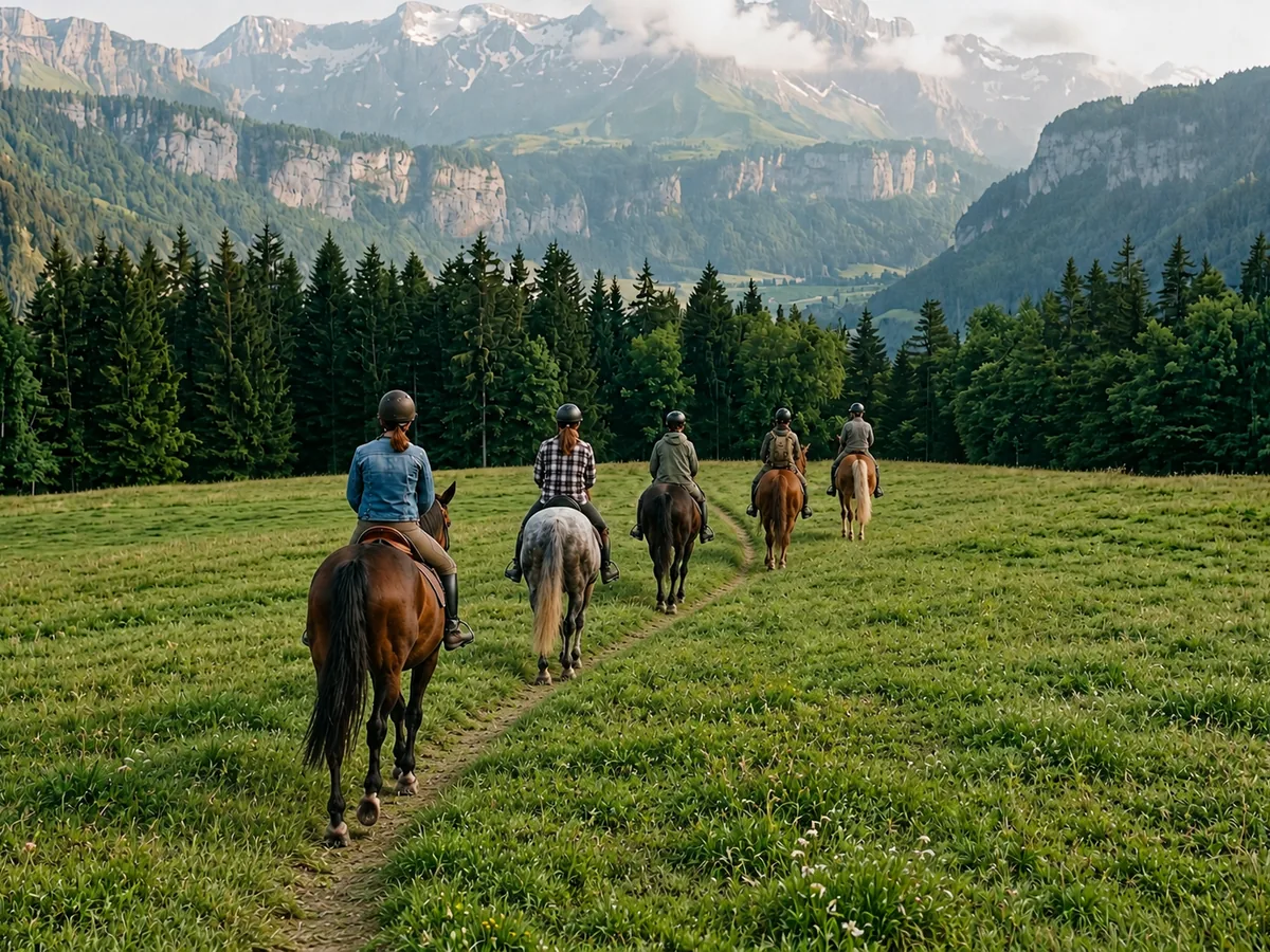 Balade à cheval en Savoie, autour de Sainte-Marie-de-Cuines