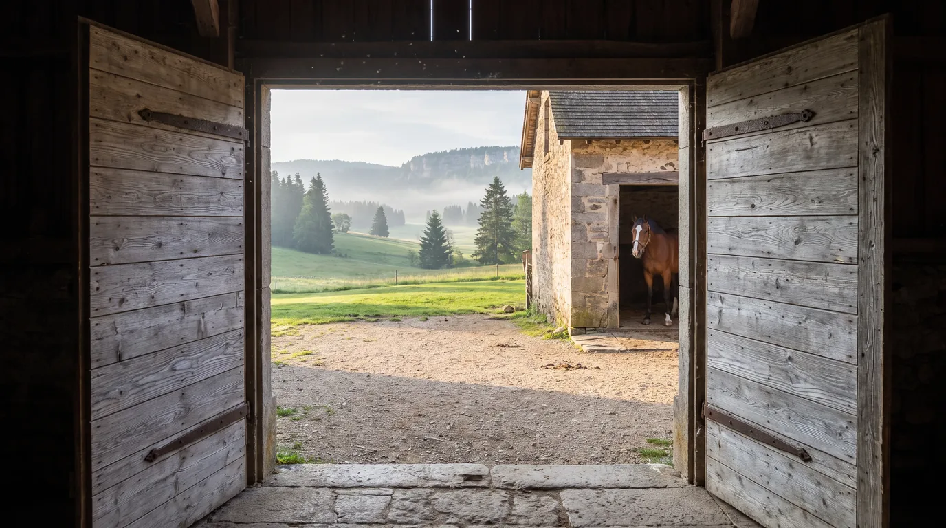 Entrée, Cheval Notre Passion, centre équestre à Sainte-Marie-de-Cuines